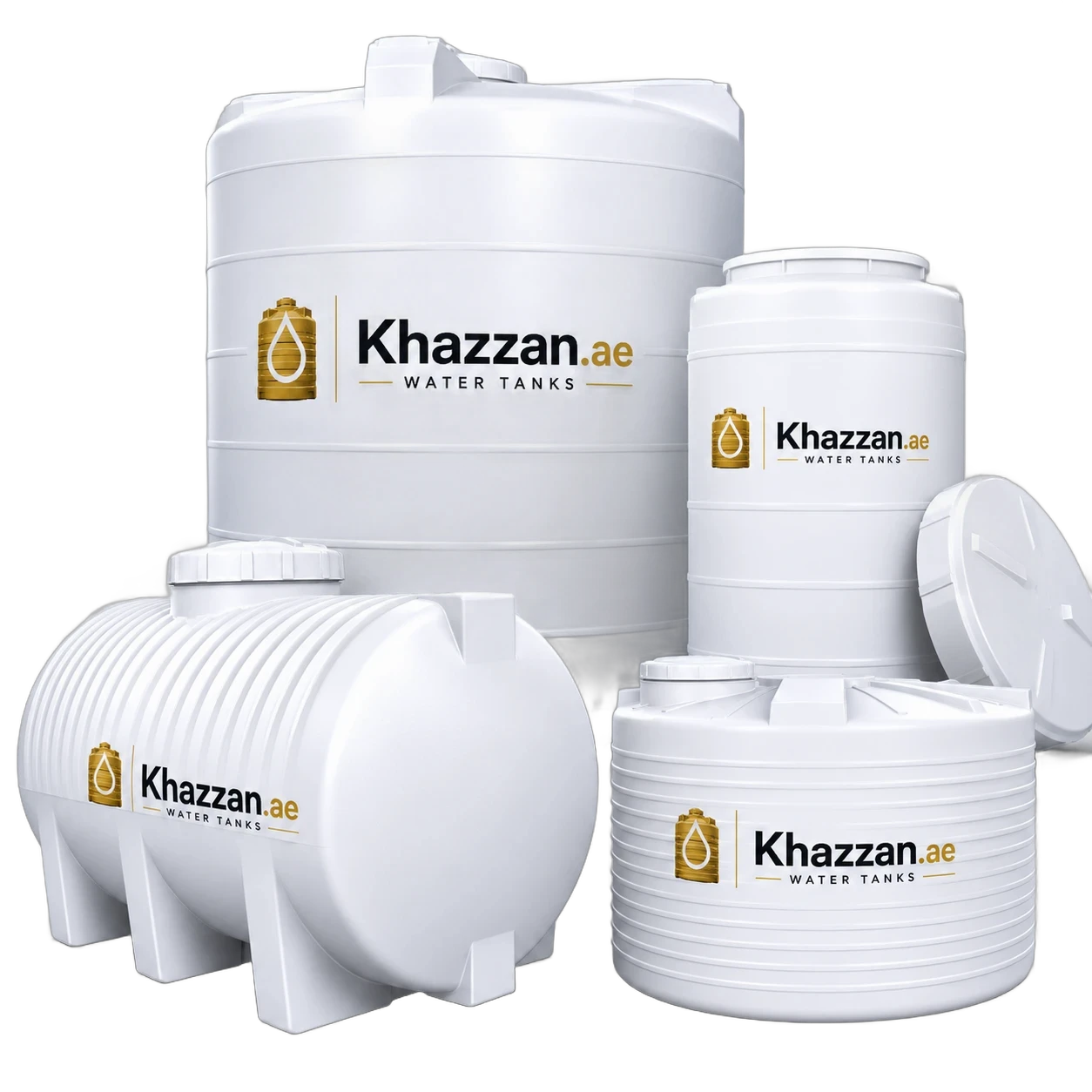 Khazzan Water Tanks UAE - Vertical, Horizontal and Underground Tanks